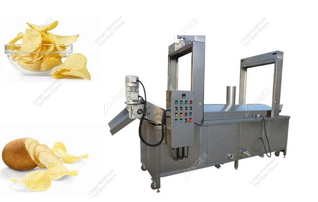 Potato Chips Frying Machine|Automatic Potato Chips Continuous Frying Machine|Commercial Potato Chips Continuous Fryer