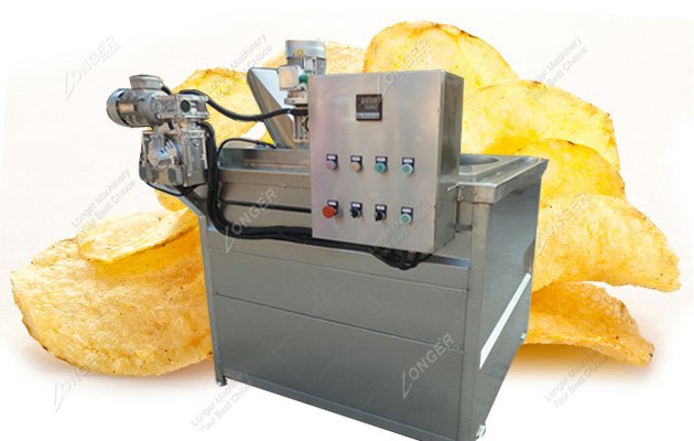 Potato Chips Fryer Machine|Automatic Potato Chips Frying Machine|Commercial Potato Chips Fryer