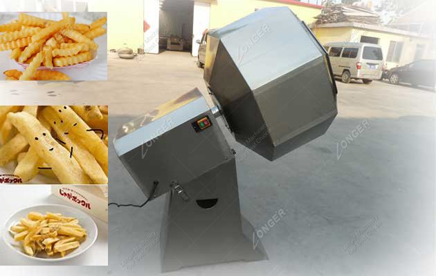 Automatic French Fries Seasoning Machine|Commercial French Fries Flavoring Machine