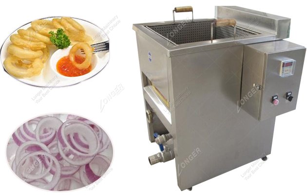 onion ring frying machine