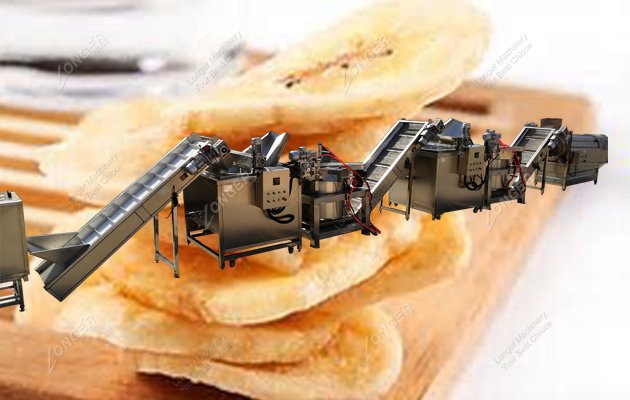 Fully Automatic Plantain Chips Production Line|Commercial Banana Chips Processing Line|Stainless Steel Banana Chips Making Machine