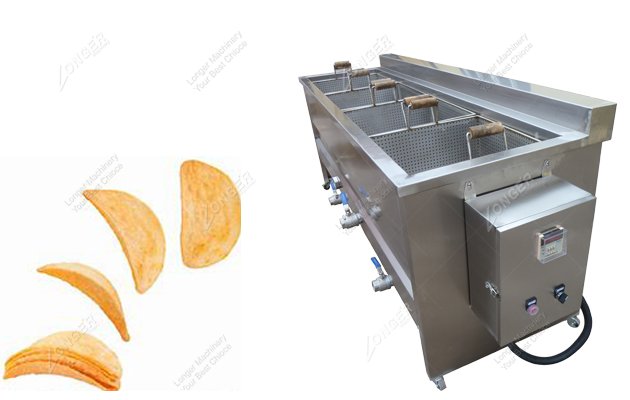 Commercial Potato Chips Fryer Machine|Automatic Potato Chips Frying Equipment|Stainless Steel Potato Chips Frying Machine