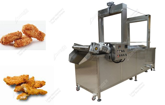 chicken continuous frying machine