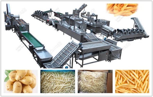automatic french fries making machine